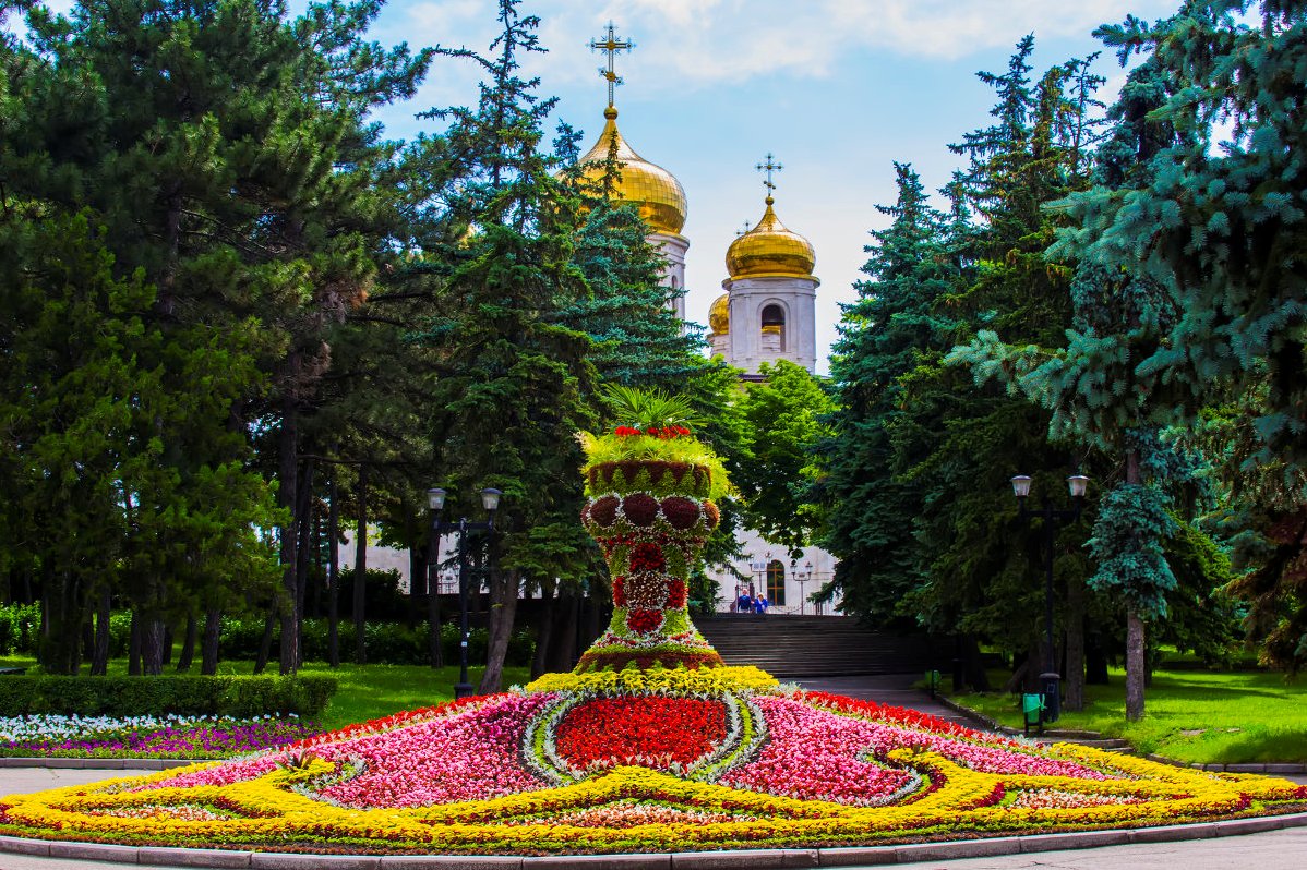 Фото парка цветник в пятигорске